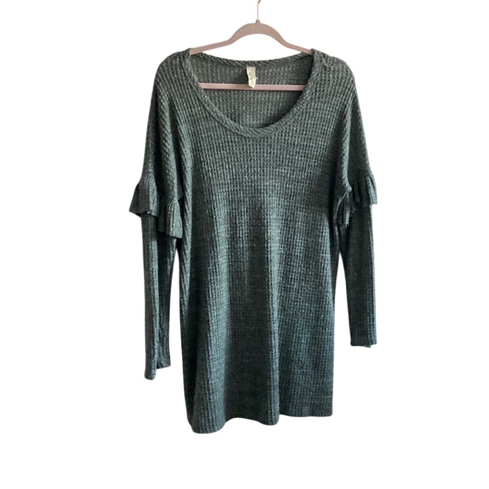 Lazy Sunday Green Relaxed Casual Oversized Puffer… - image 1